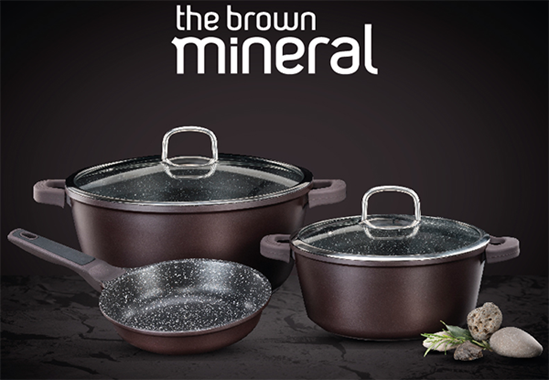 סט סירים 14 חלקים מסדרת Brown Mineral מבית  Food Appeal : image 2